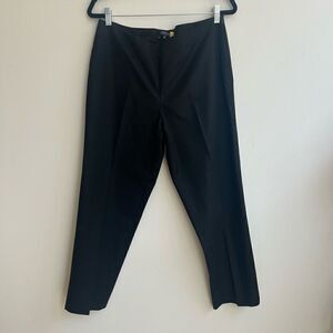 Lafayette 148 Womens Casual Pants Career Trouser Classic Black Size 10